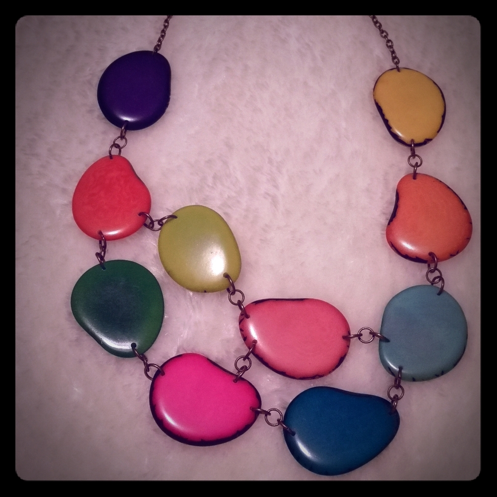 Offers Welcomed! Multicolour Fair Trade Necklace - Rainbow